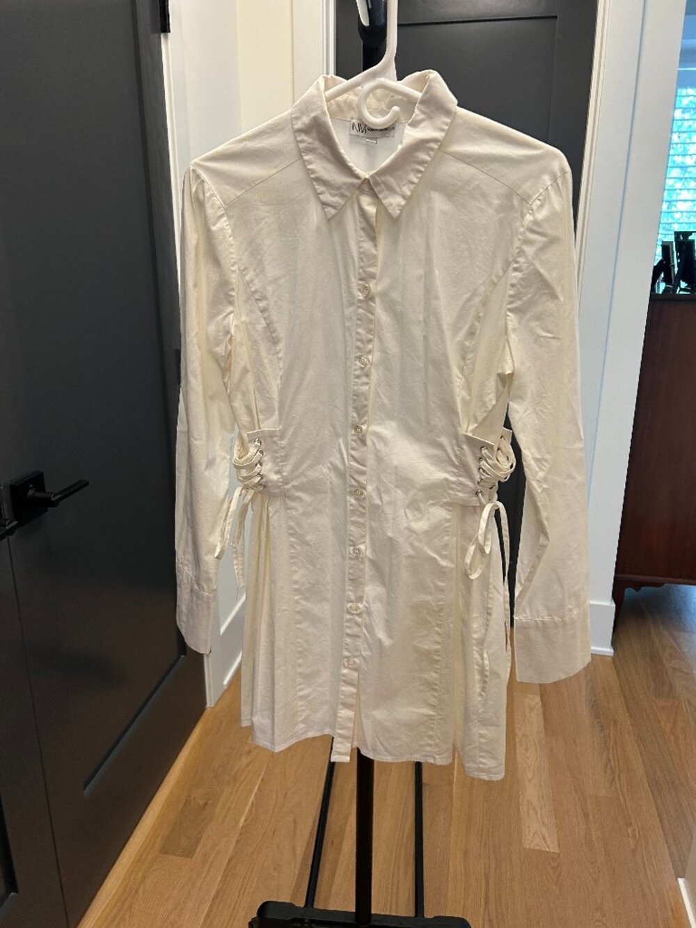 Nieman Marcus white shirt dress Size M